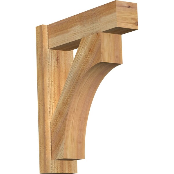 Ekena Millwork Westlake Block Rough Sawn Outlooker, Western Red Cedar, 6"W x 20"D x 24"H OUT06X20X24WTL05RWR - main